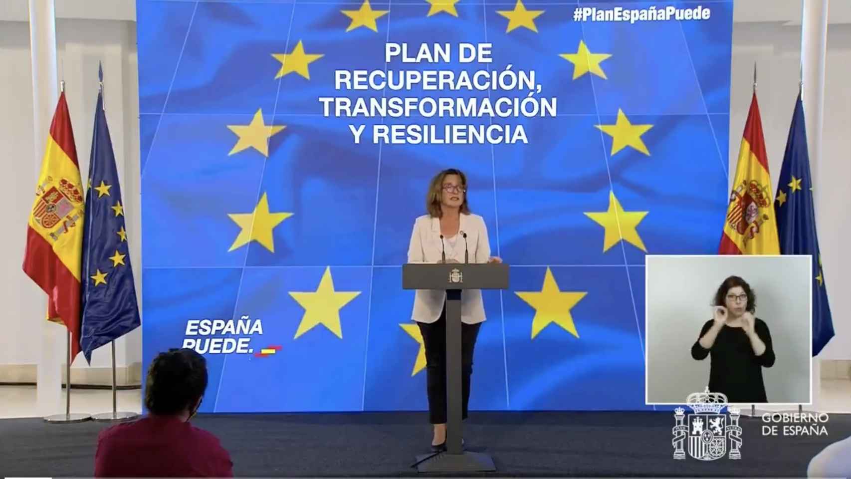 La ministra de Transición Ecológica, Teresa Ribera, presenta los planes de España en la materia.
