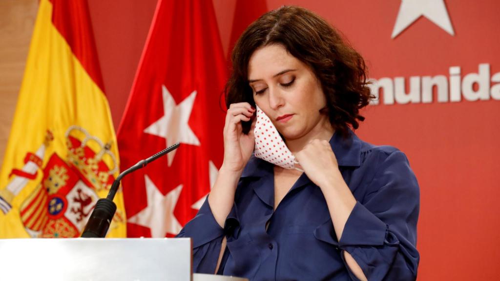 La presidenta de la Comunidad de Madrid, Isabel Díaz Ayuso, este jueves.