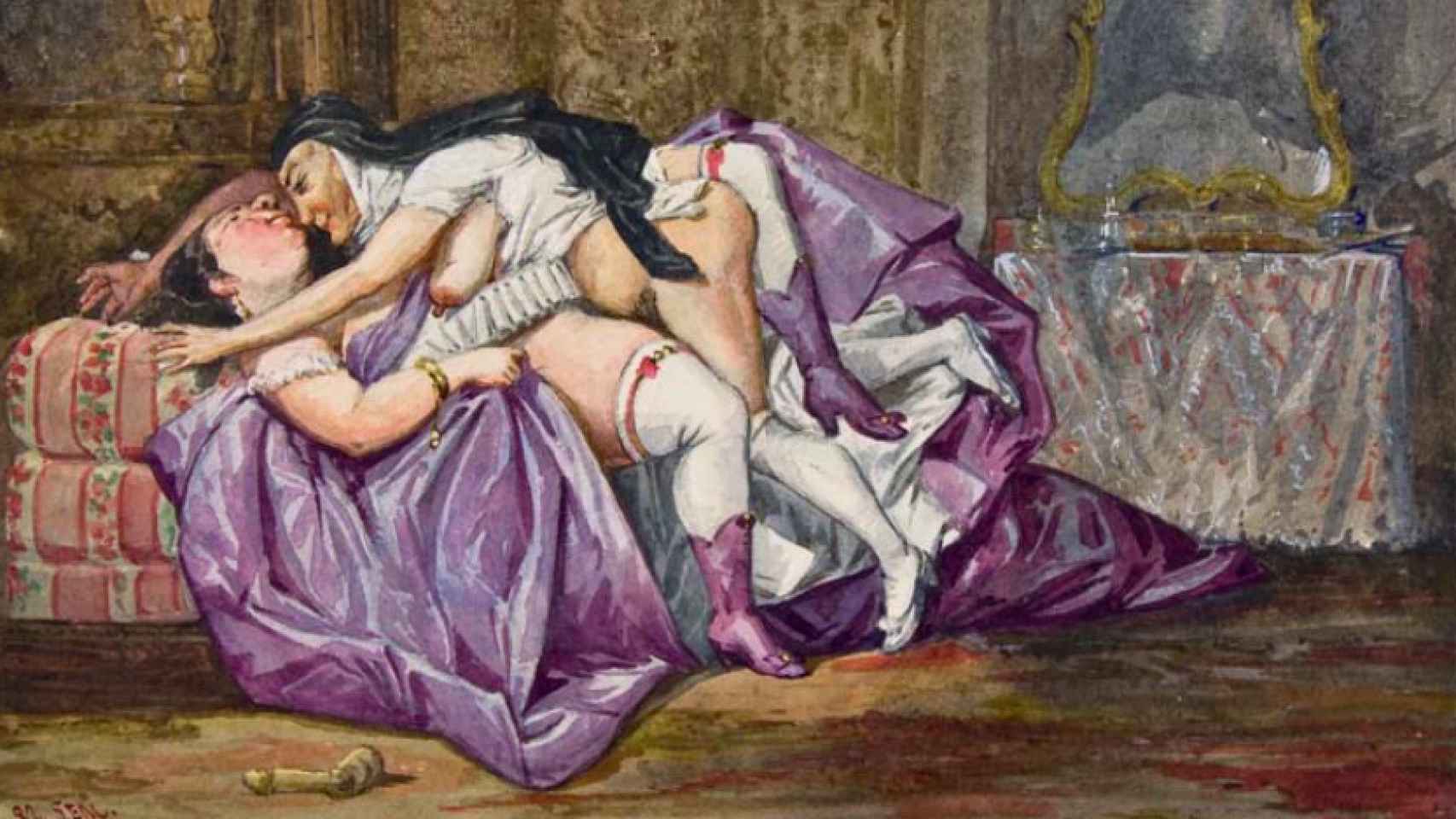 Escena lésbica entre Isabel II y y la monja sor Patrocinio.