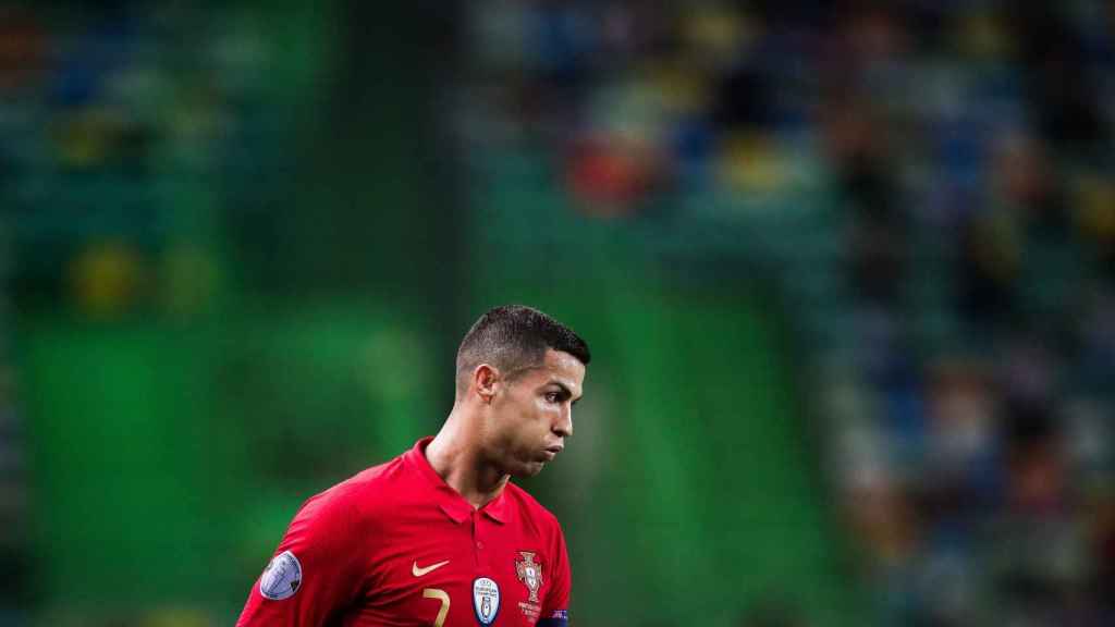 Cristiano Ronaldo, durante el partido amistoso contra España