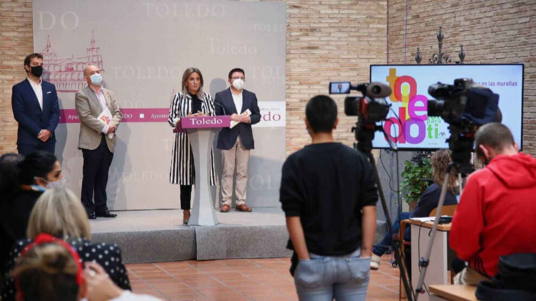 La alcaldesa de Toledo, Milagros Tolón, en la presentación de 'Toledo para ti'