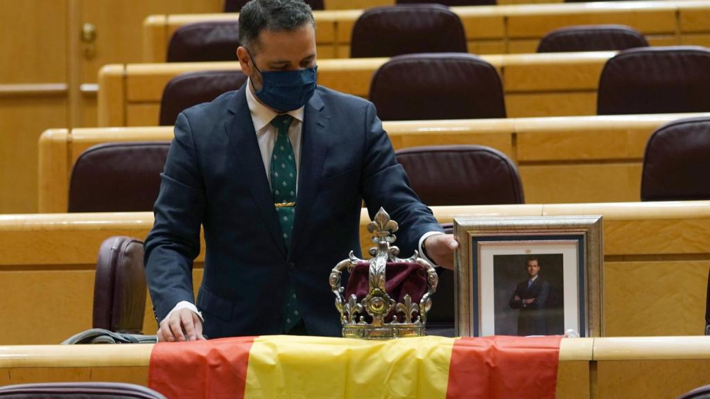 El senador del PP David Muñoz durante la comparecencia de Pablo Iglesias.
