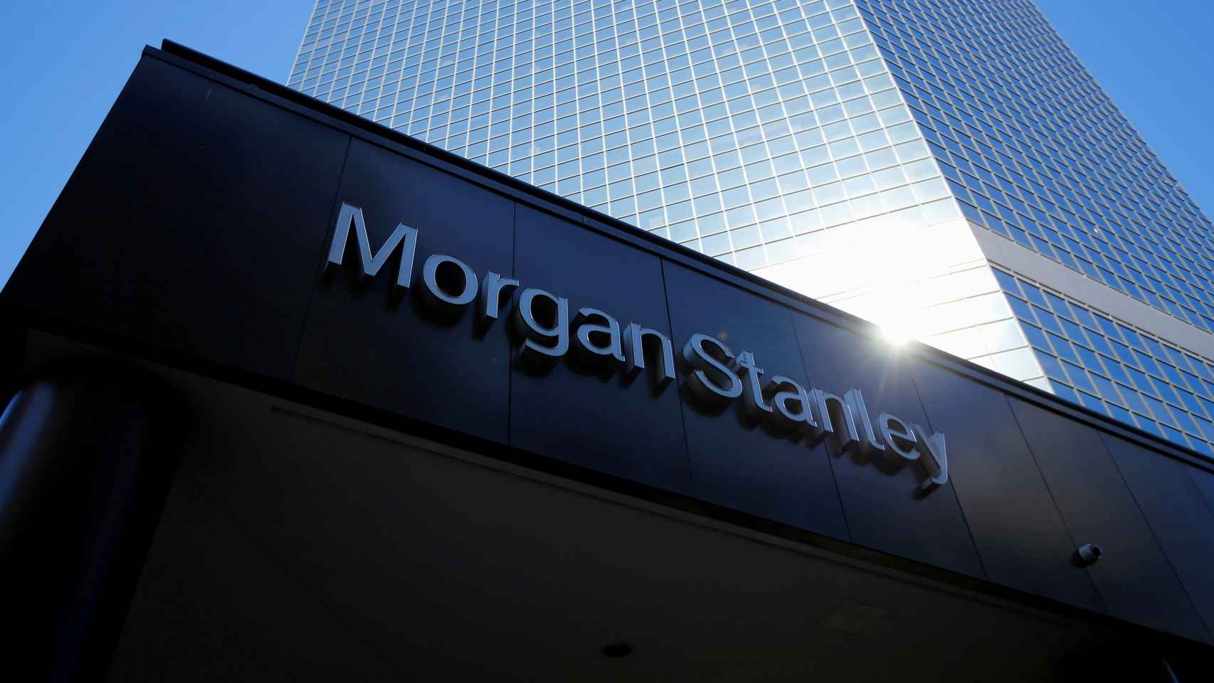 Rótulo de Morgan Stanley en una de sus sedes.