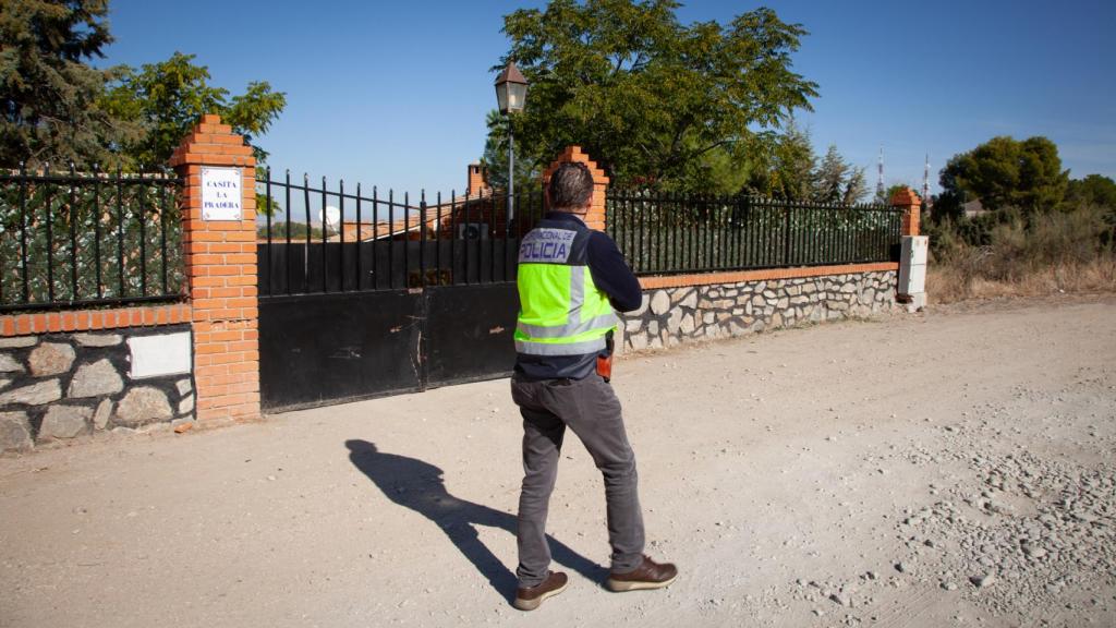 Entrada a la finca donde se encontraba la marihuana.
