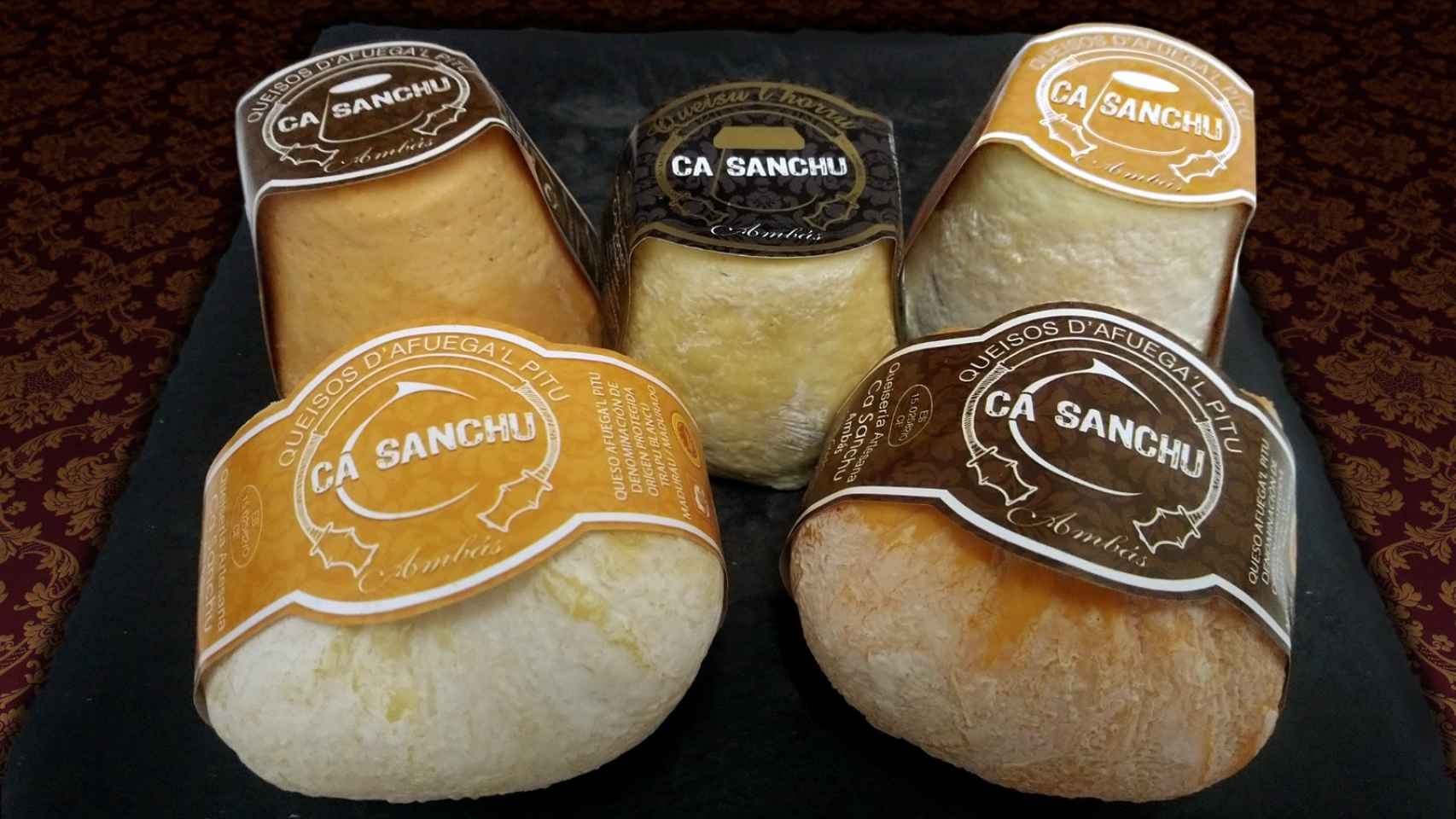 El queso con D.O. Afuega'l Pitu de la fabrica Ca Sanchu.