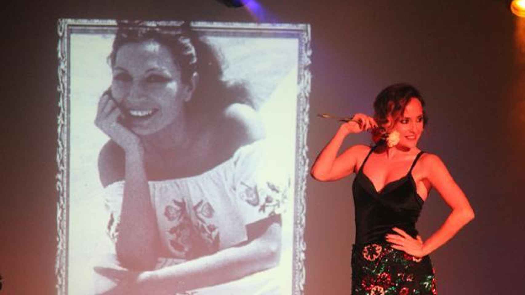Anabel Dueñas, en la presentación de un show sobre Rocío Jurado