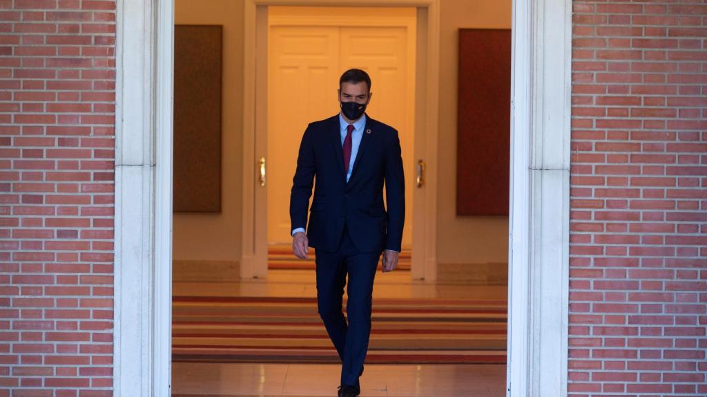 Pedro Sánchez, presidente del Gobierno, en Moncloa.