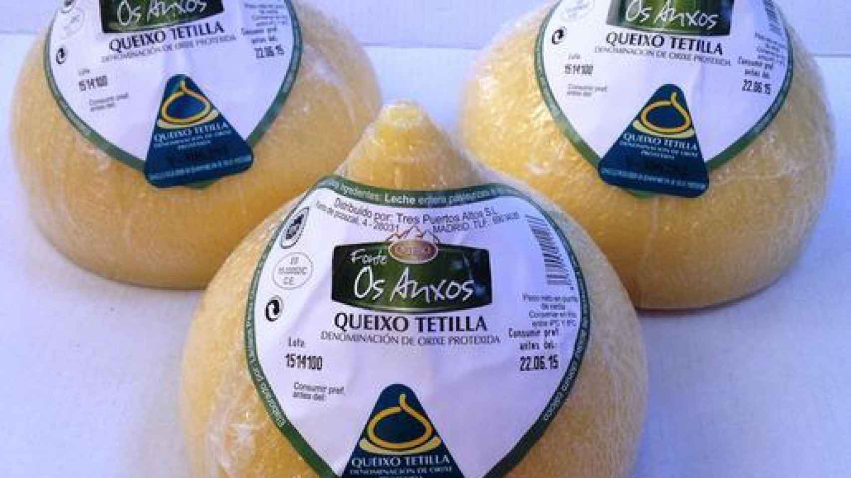 El queso con D.O. Tetilla de la marca Fonte Os Anxos.