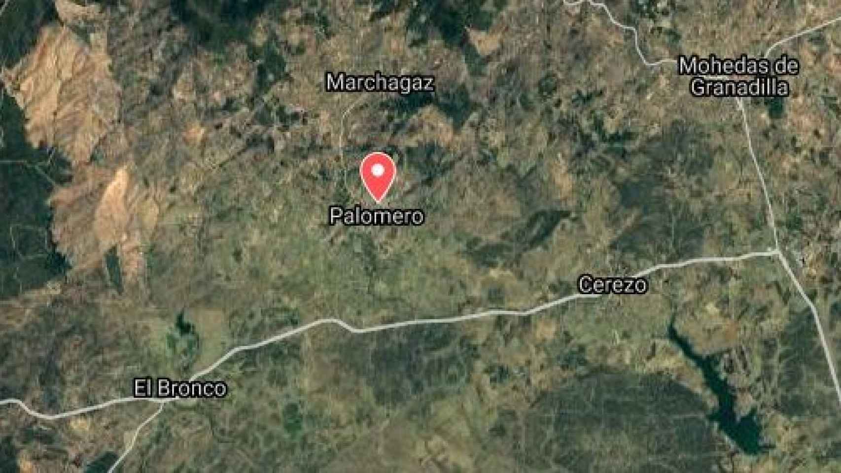 Ubicación del pueblo en la provincia de Cáceres.