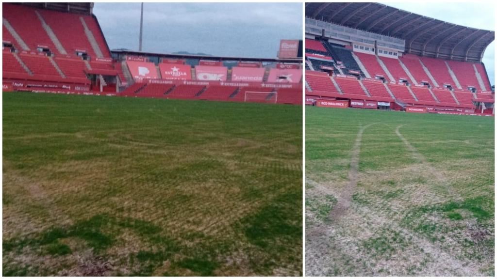 Son Moix, el estadio del Mallorca, dañado