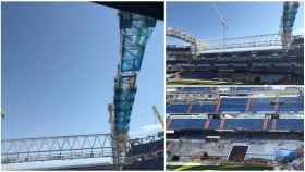 Las obras del Santiago Bernabéu: las cerchas casi cerradas... ¿y un nuevo túnel de vestuarios?