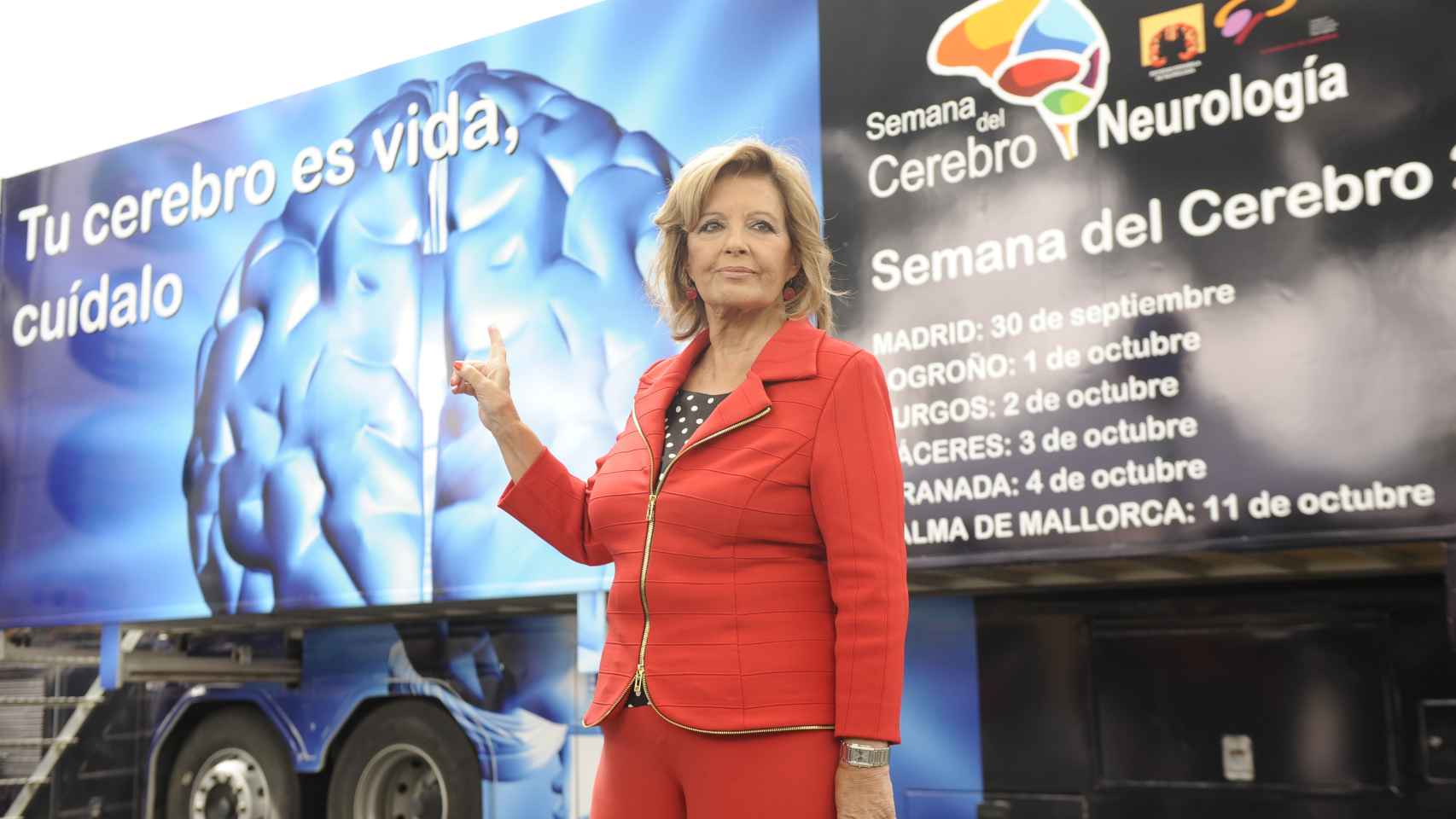 La periodista María Teresa Campos, en una campaña de prevención del ictus.