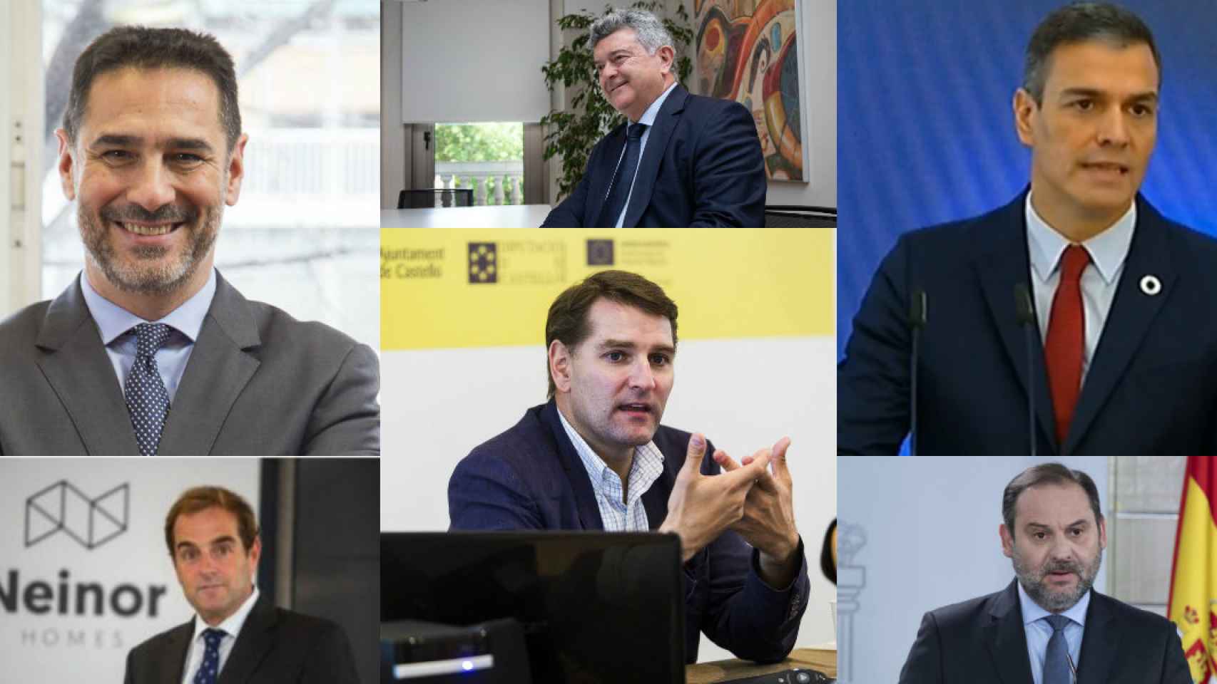 J. A. Díaz Pintado, B. Garcia-Egotxeaga Vergara, S. Fernández Valbuena, M. De la Rocha, P. Sánchez y J. L. Ábalos.