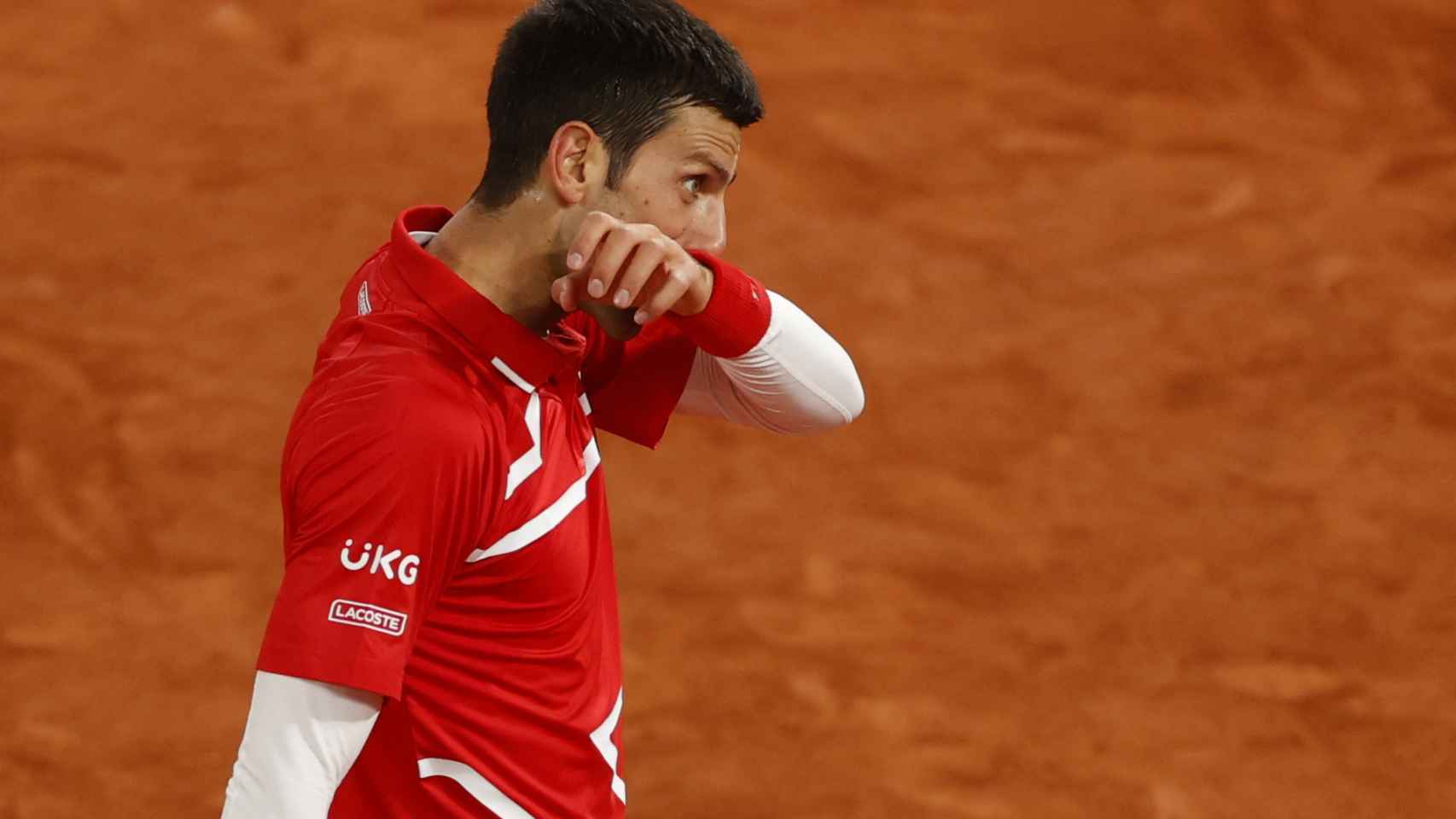 Novak Djokovic, en la final de Roland Garros 2020