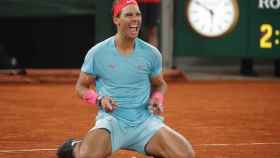 Nadal, tras ganar la final de Roland Garros.