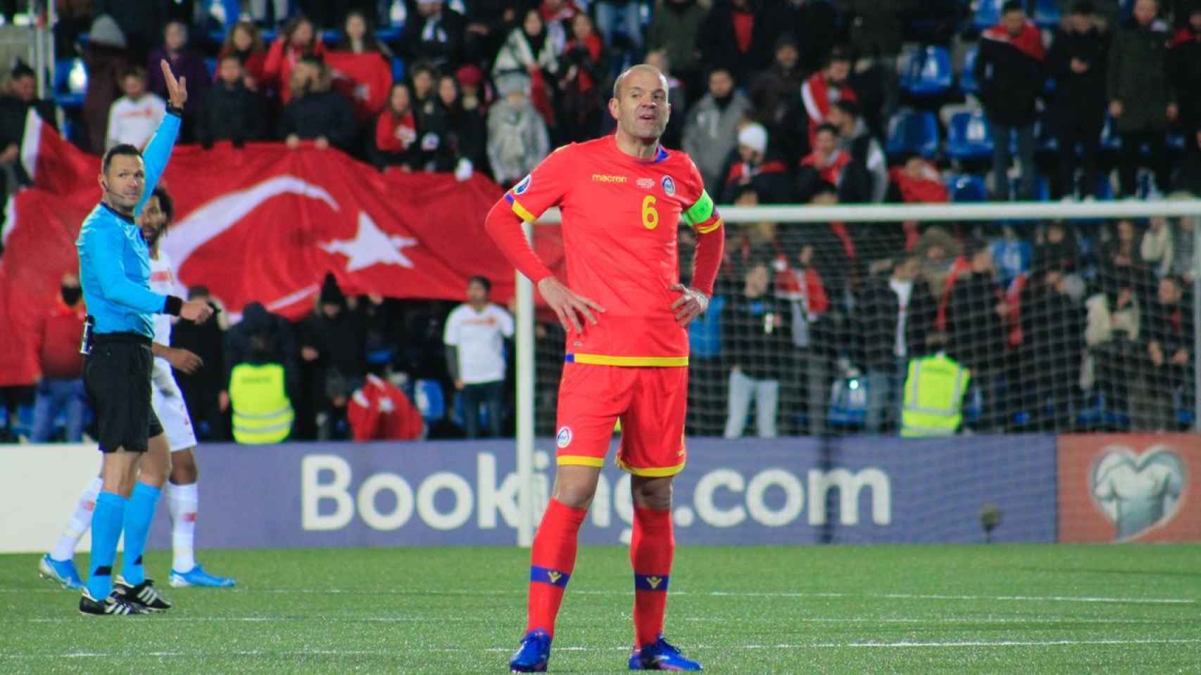 Ildefons Lima, en un partido oficial entre Andorra y Turquía