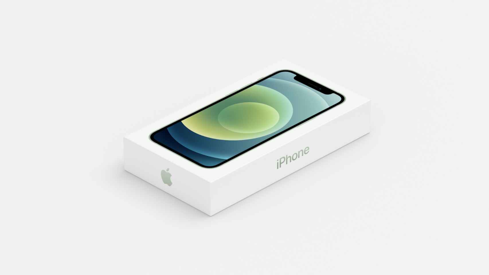 Nueva caja del iPhone 12.