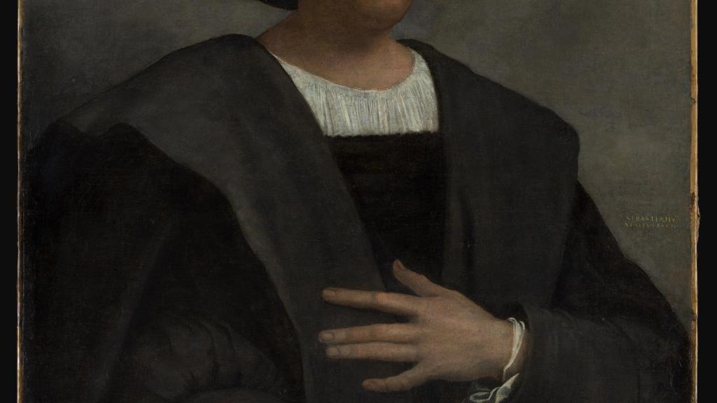 Supuesto retrato de Cristóbal Colón pintado por Sebastiano del Piombo.