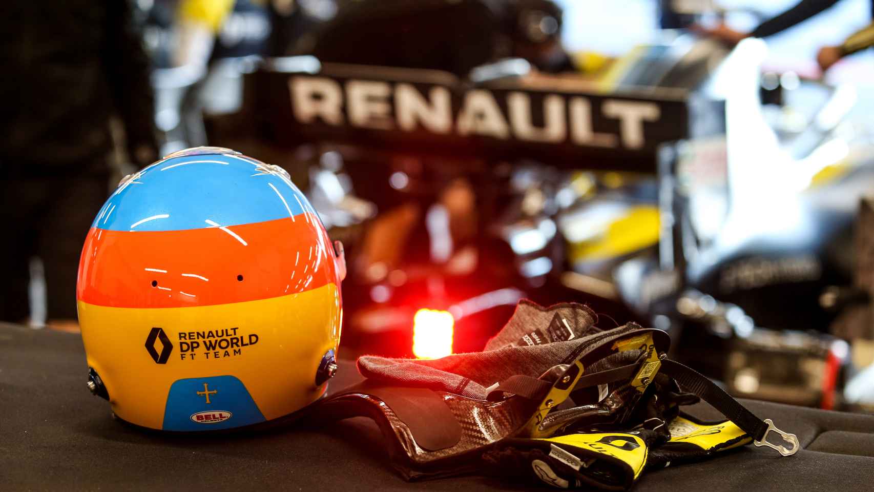 El casco de Fernando Alonso