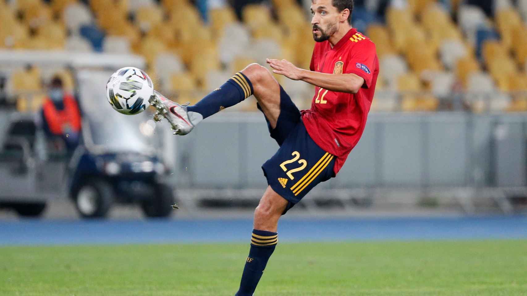 Jesús Navas, en un partido de la selección española de fútbol de la UEFA Nations League