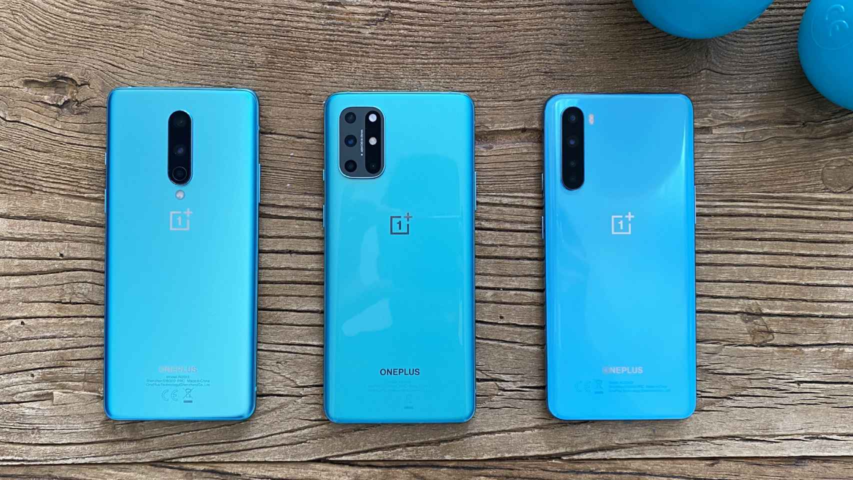 OnePlus 8, OnePlus 8T y OnePlus Nord.