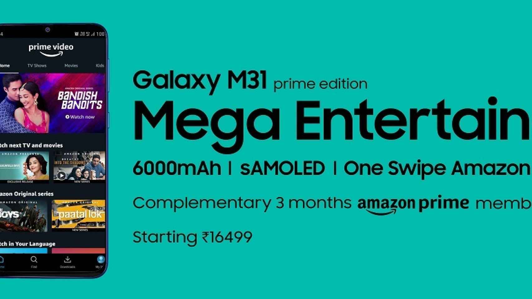 Nuevo Galaxy M31 Prime Edition: lo más parecido a un móvil de Amazon