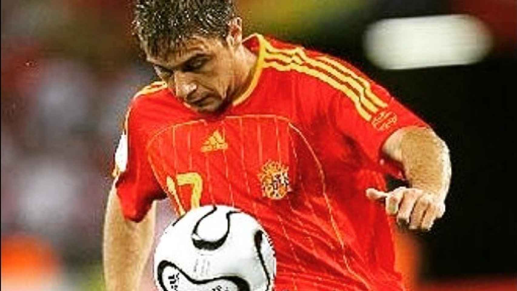 Joaquín Sánchez, en un partido de la selección española. Foto: Instagram (@joaquinarte)