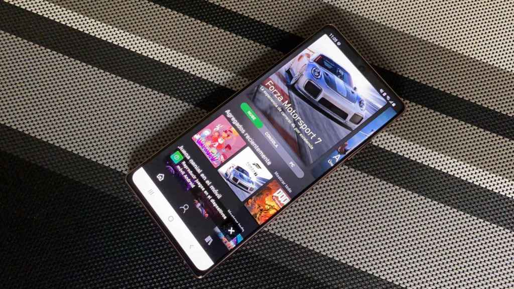 La app de Xbox Game Pass en un Samsung Galaxy Note 20