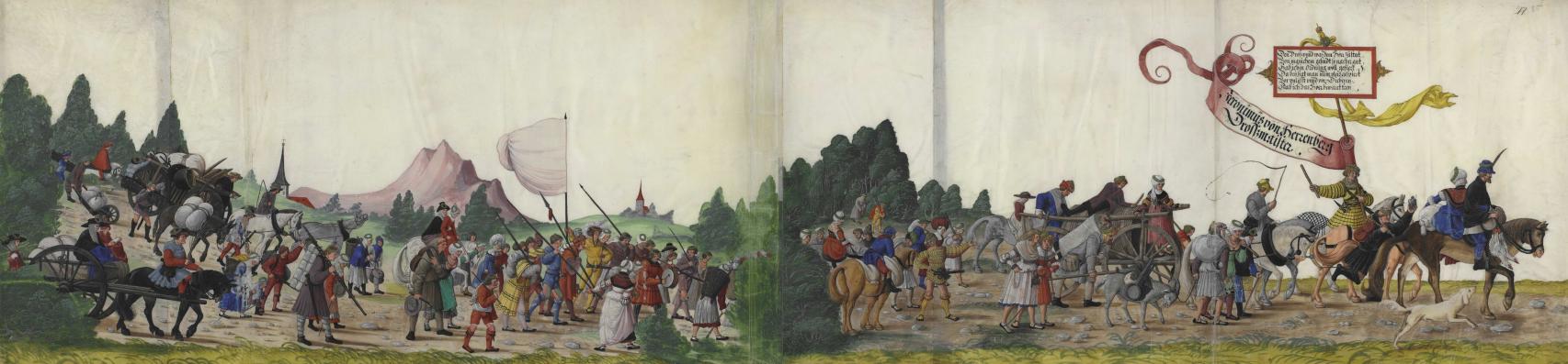 Ilustración de la serie 'Triunfo del Emperador Maximiliano I'.