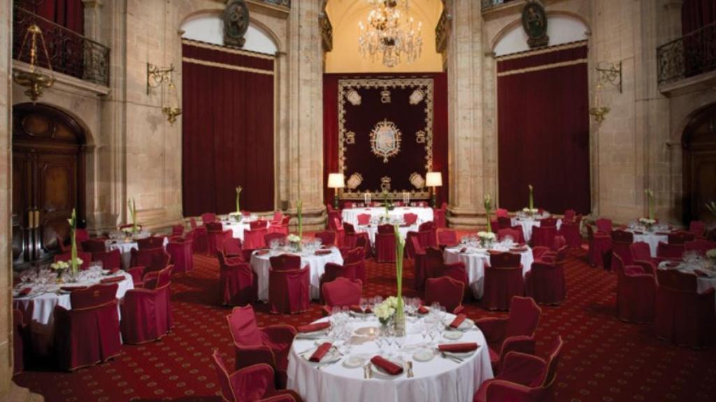 El salón Covadonga, donde se entregarán los Premios Princesa de Asturias.