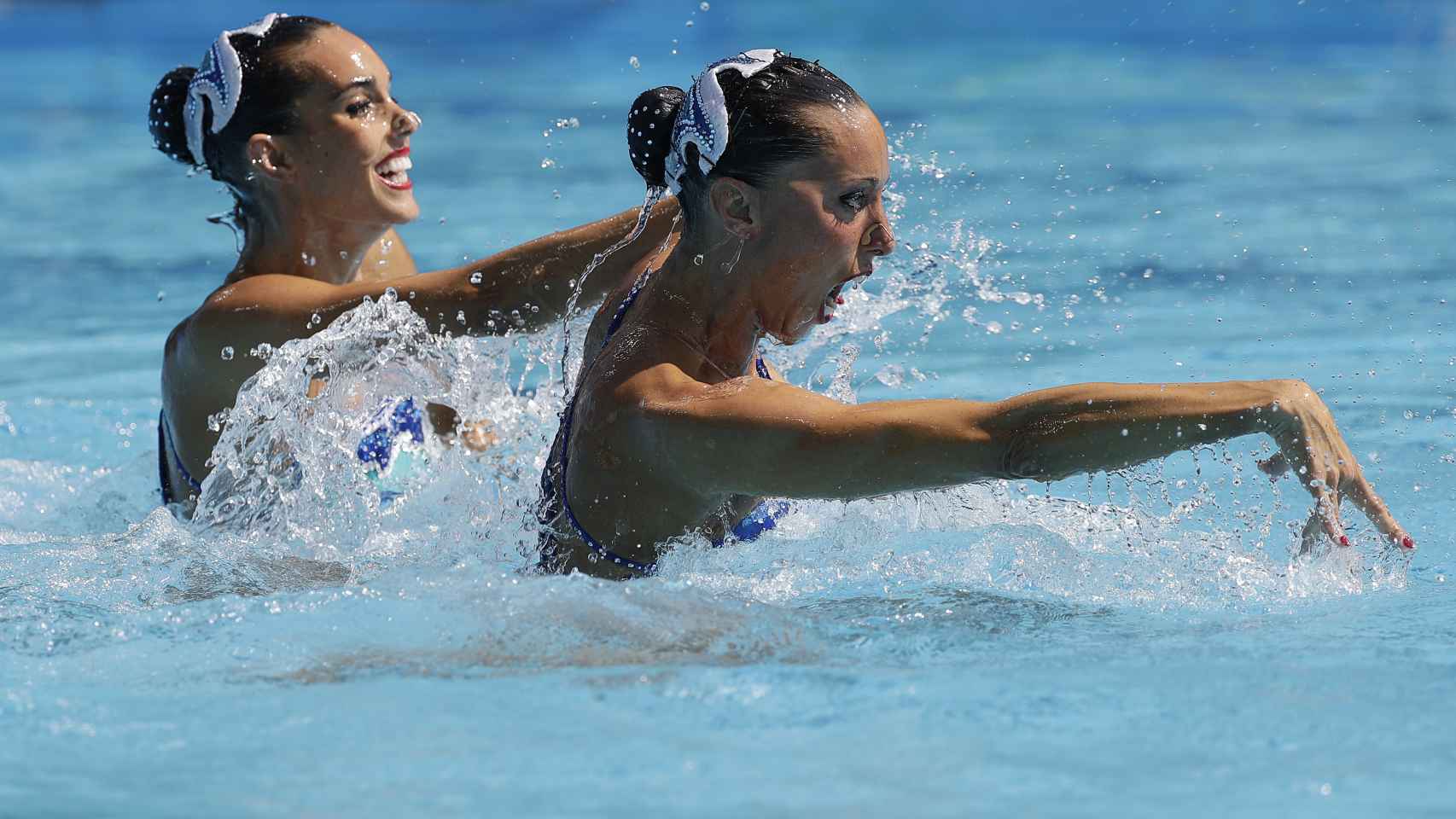 Gemma Mengual junto a Ona Carbonell en los Juegos Olímpicos de Río en 2016.