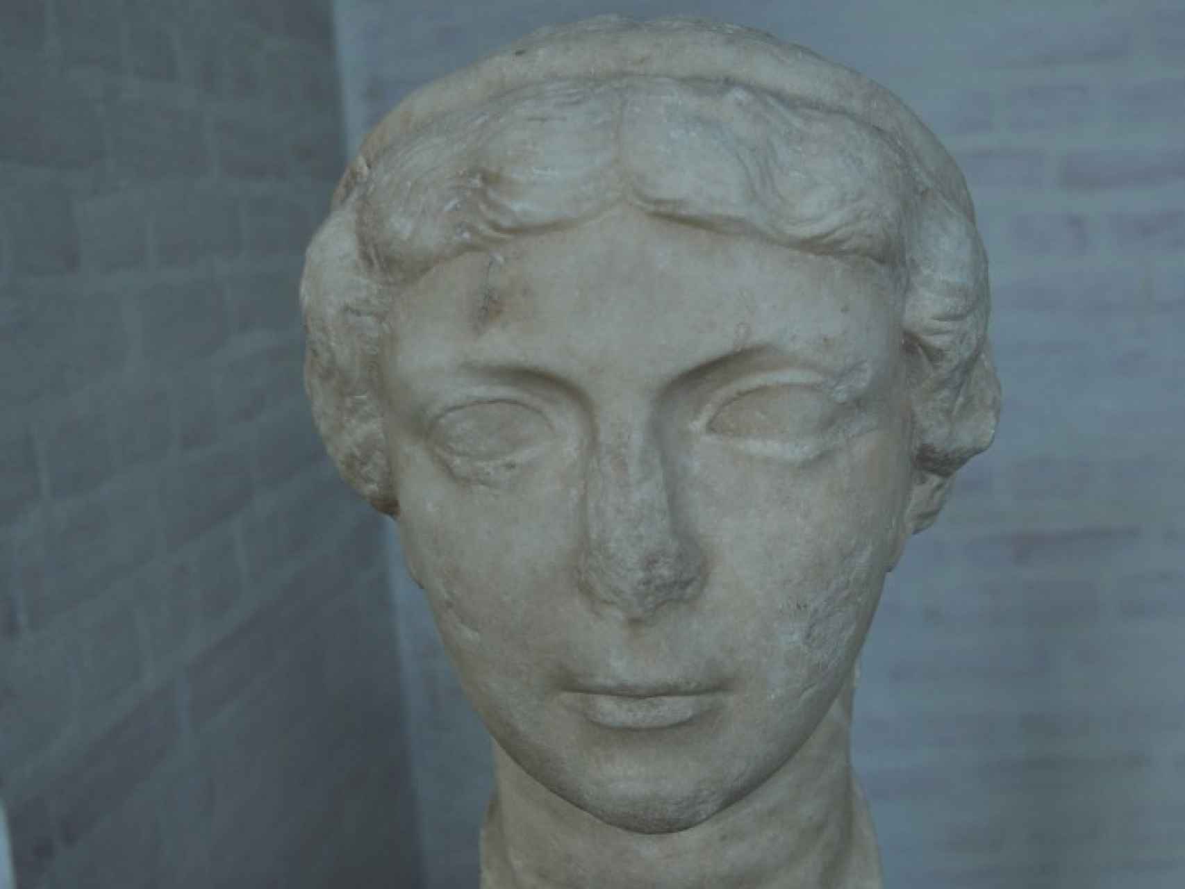 El busto de mármol de Antonia la Menor.
