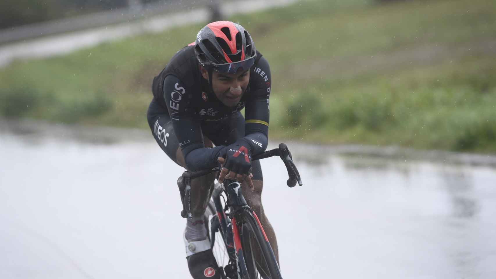 Jhonatan Narváez en la etapa 12 del Giro de Italia de 2020
