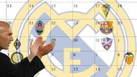 Zinedine Zidane y el calendario del Real Madrid para las próximas tres semanas