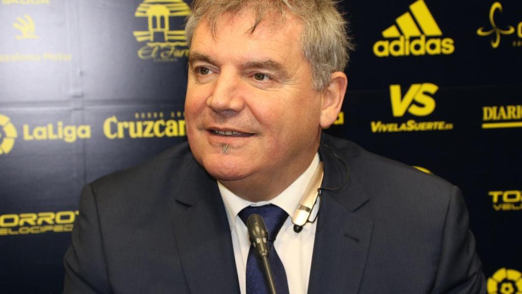 Manuel Vizcaíno, presidente del Cádiz CF. Foto: Twitter (@Cádiz_CF)