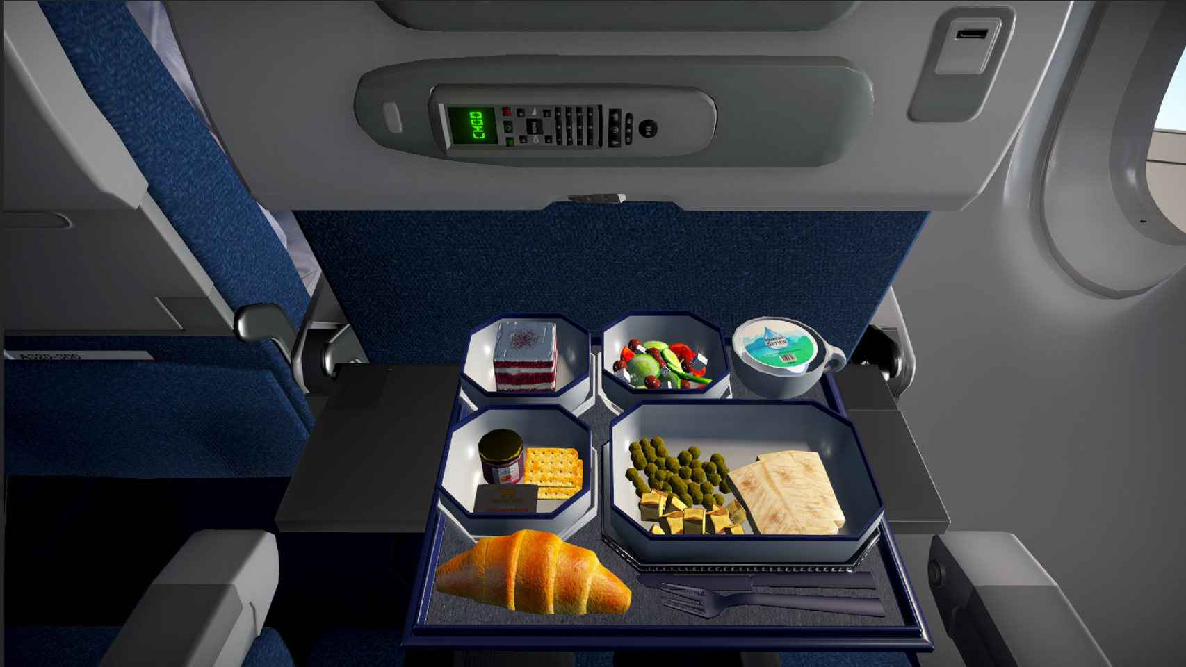 La experiencia de Airplane Mode incluye hasta las comidas de avión