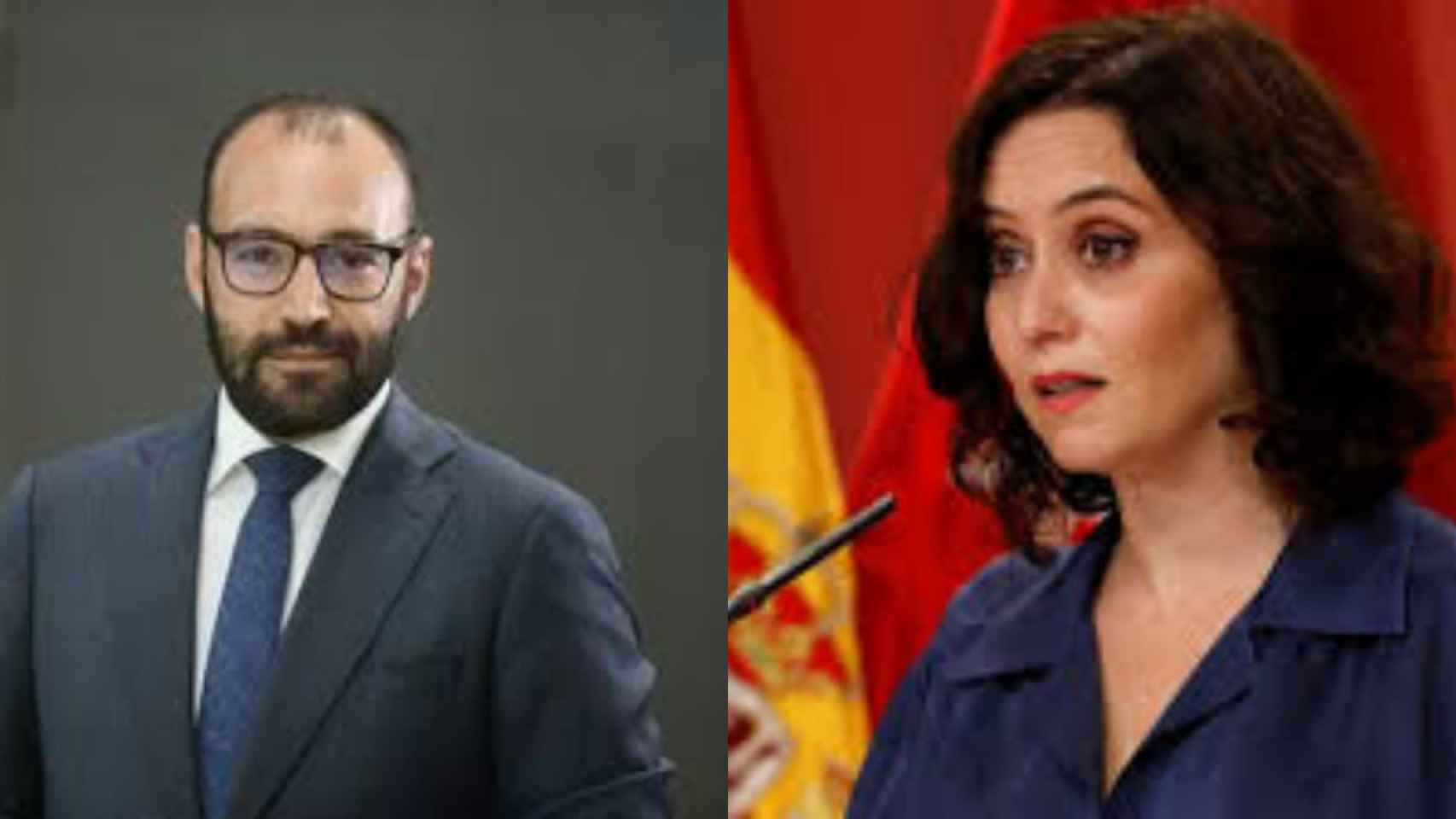 Manuel Giménez e Isabel Díaz Ayuso.