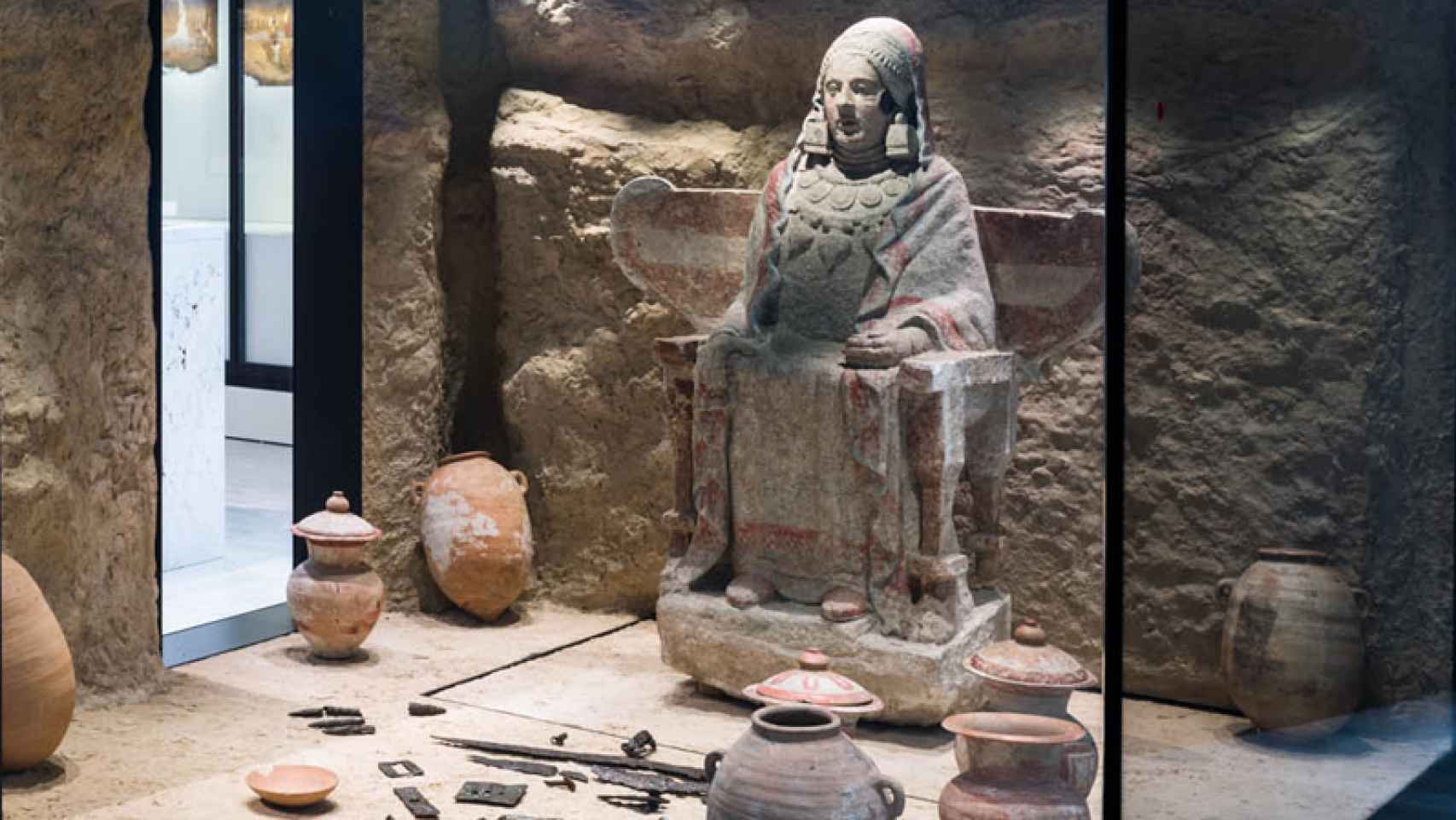 La Dama de Baza, expuesta en el Museo Arqueológico Nacional.