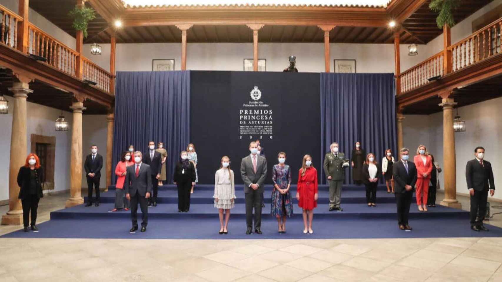 La Familia Real en los Premios Princesa de Asturias. Foto: Casa Real