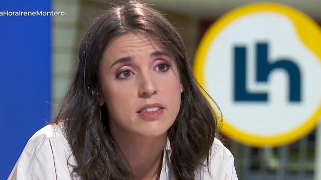 Irene Montero, ministra de Igualdad, en TVE.