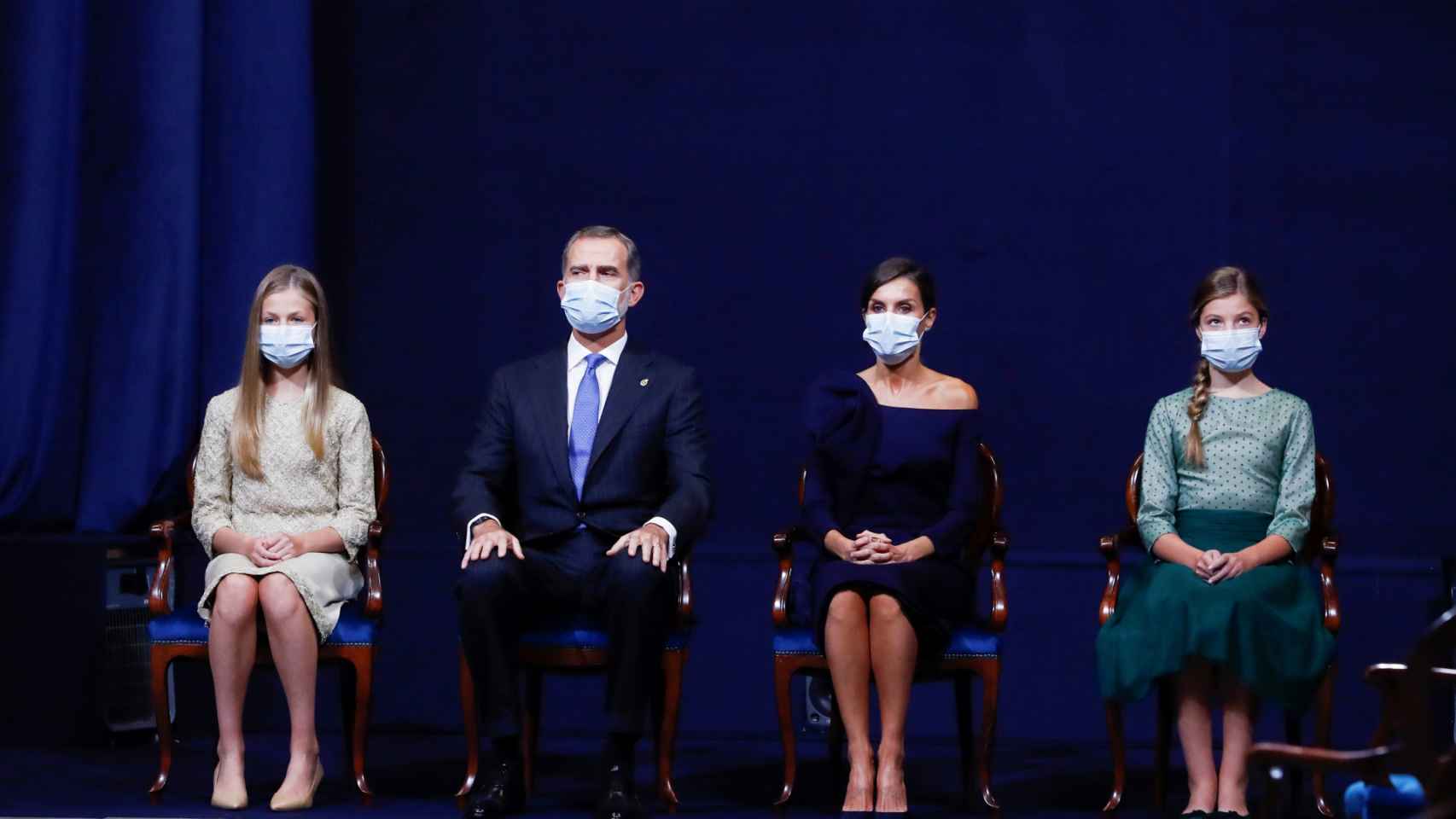 La Familia Real, durante la entrega de los Premios Princesa de Asturias.