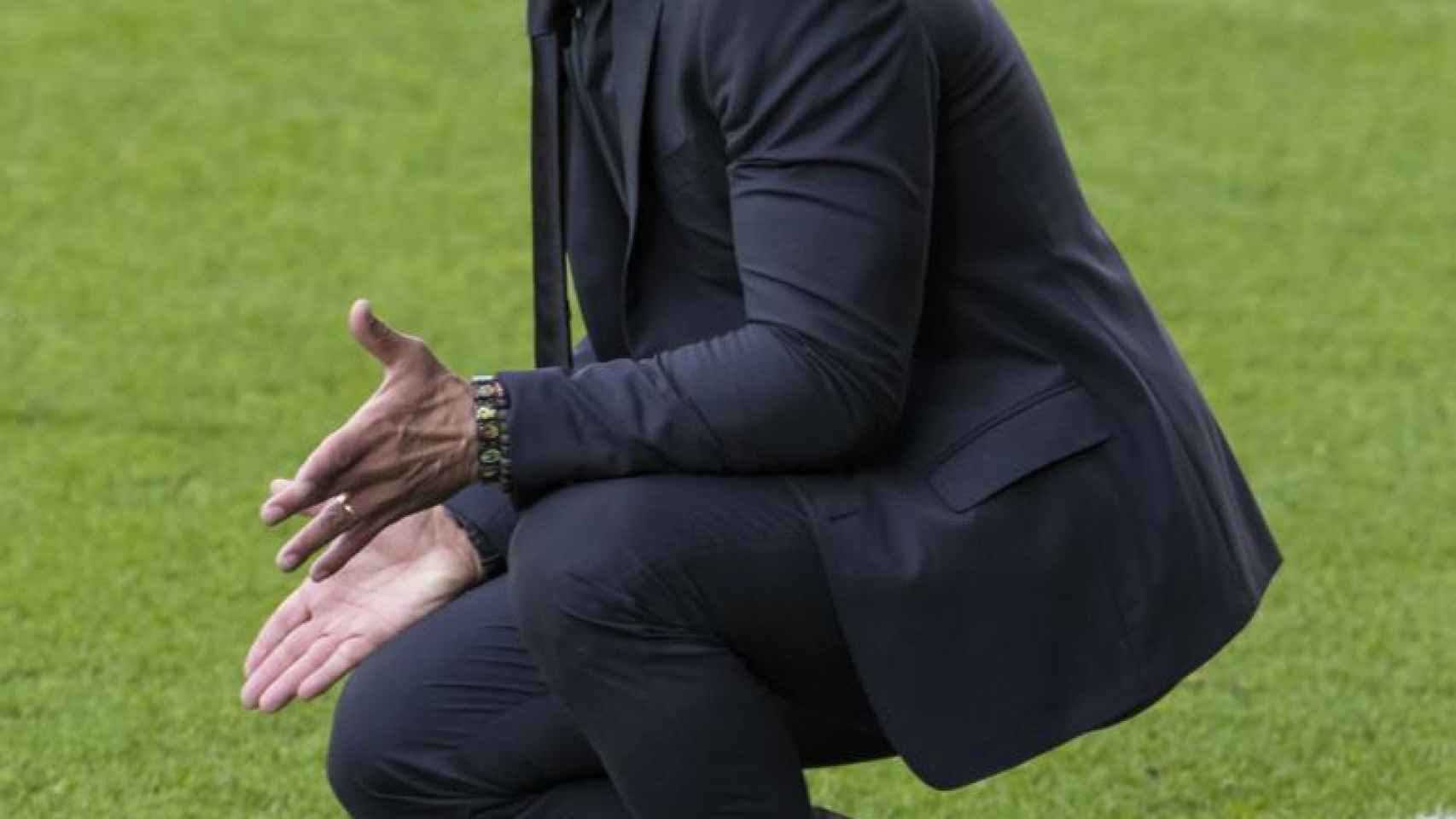 'El Cholo' Simeone, en un partido del Atlético de Madrid