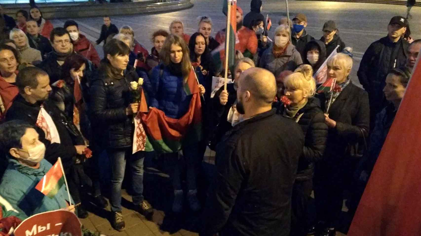 Movilización en favor de Lukashenko en Minsk