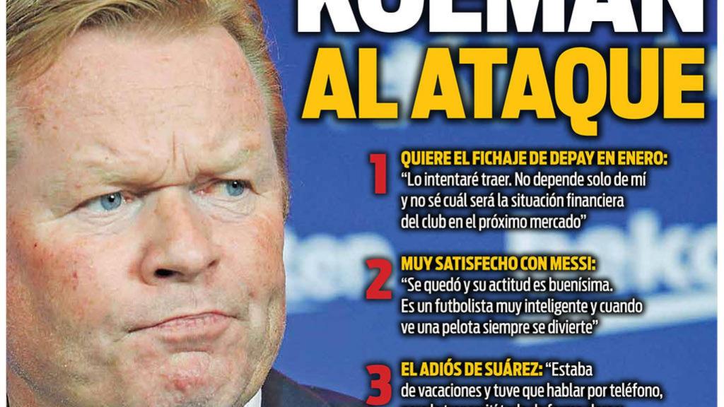 La portada del diario SPORT (19/10/2020)