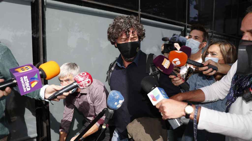 Nacho Palau a la salida de los juzgados de Pozuelo de Alarcón.