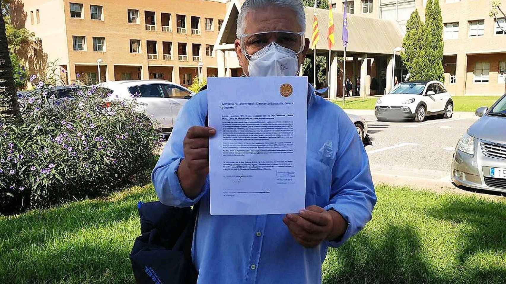 Paco Jaén, de la plataforma Derecho a la Enseñanza sin Riesgo en Pandemia (DERPA).
