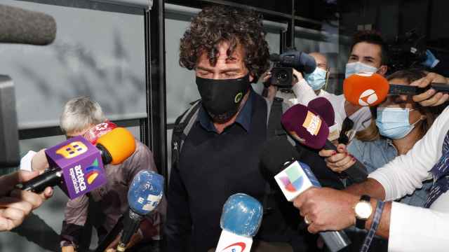 Nacho Palau a la salida de los juzgados de Pozuelo de Alarcón.