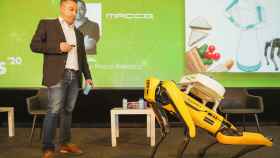 Víctor Martín, fundador y CEO de Macco Robotics, durante su presentación en Ftalks'20.