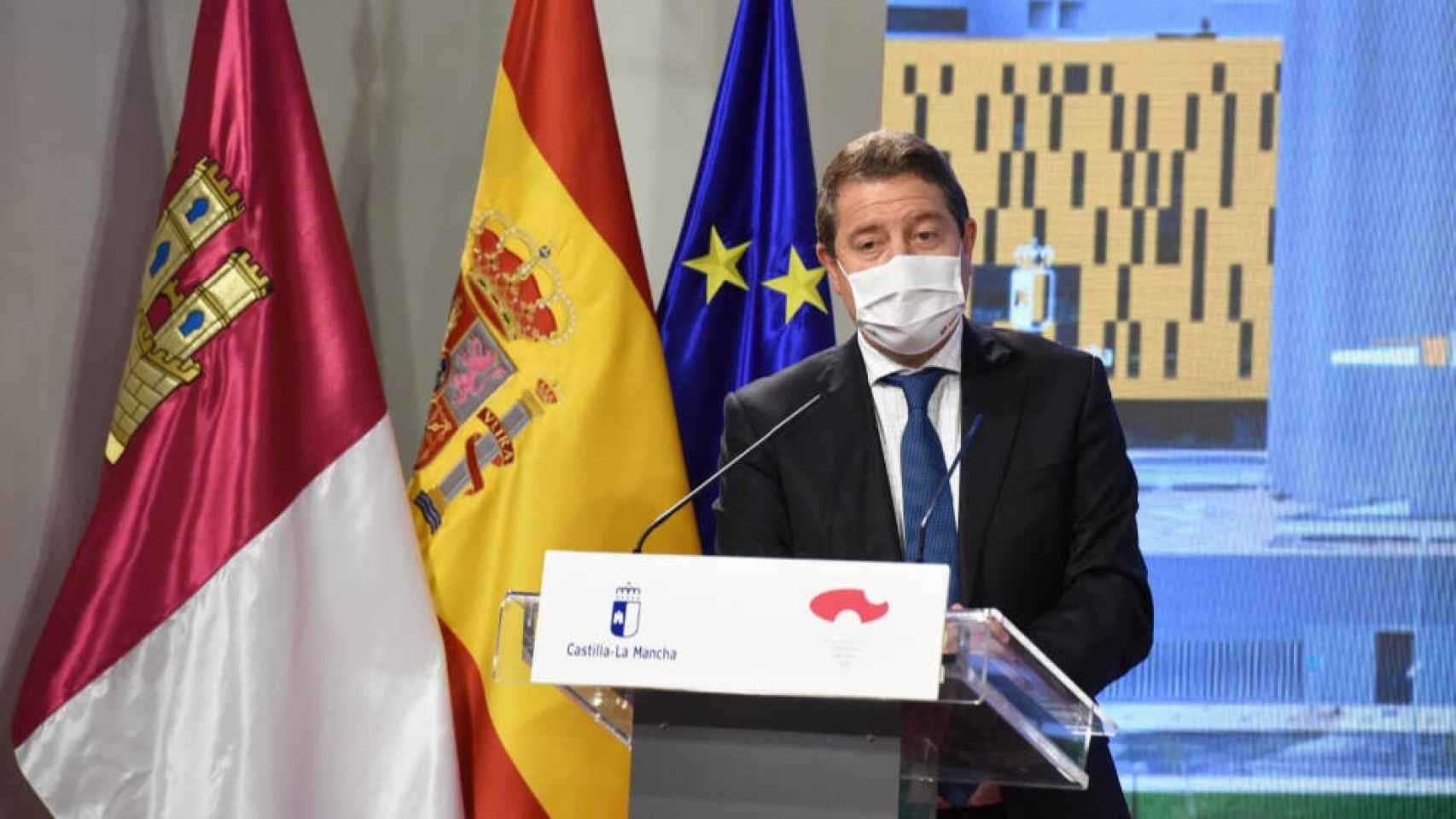 El presidente de Castilla-La Mancha, Emiliano García-Page, este martes en Toledo