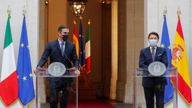 Pedro Sánchez y Giuseppe Conte comparecen de forma conjunta desde Roma.